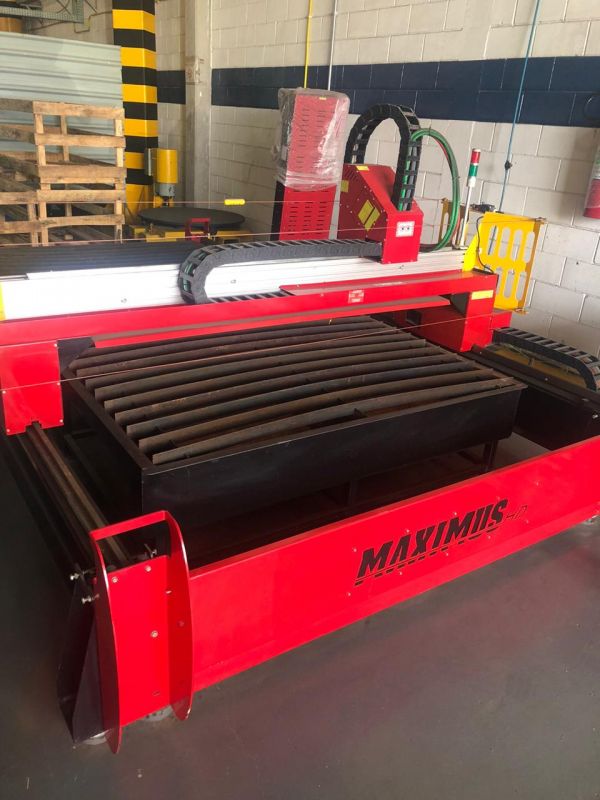 Corte a Plasma Maximus 15000x3000 com fonte Hypertherm PMX125A
