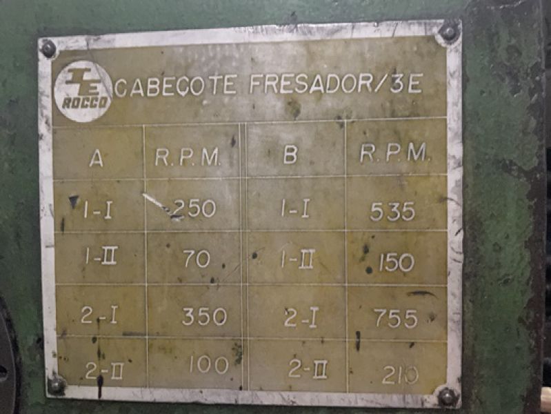 Plaina de Mesa ROCCO DF2R