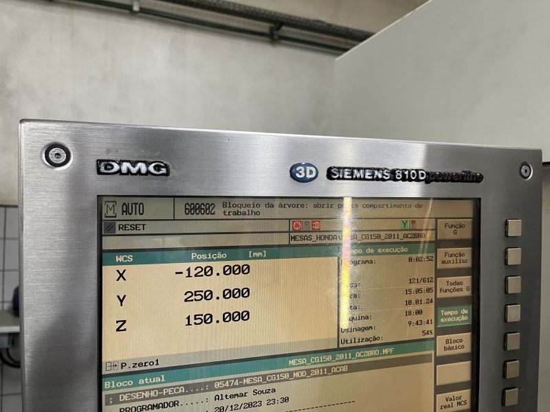 Centro de Usinagem Vertical DMG MORI DMC 635V Ecoline